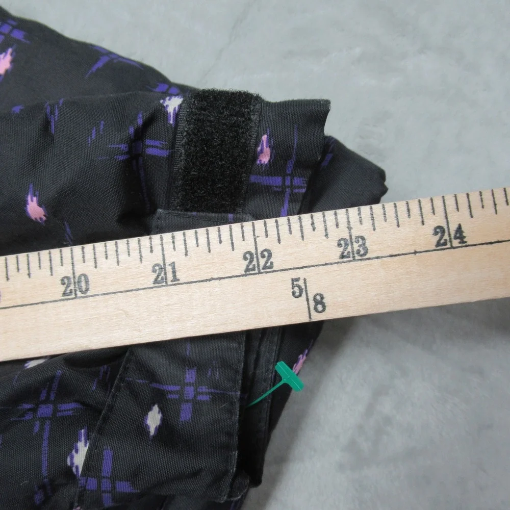 Columbia‎ Jacket Girls Large 14/16 Black Geometric Insulated Waterproof Hooded